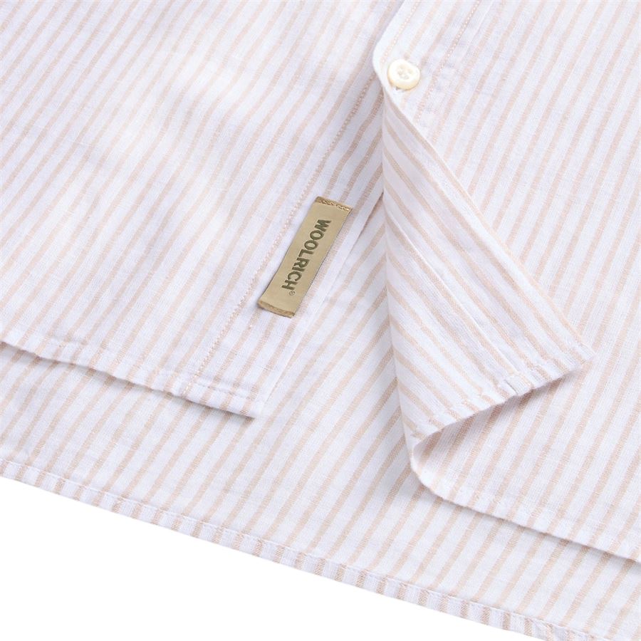 Camicia in misto lino e cotone da uomo Woolrich | CFWOSI01708709